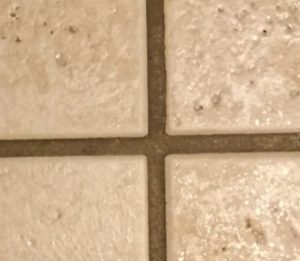 Grout before